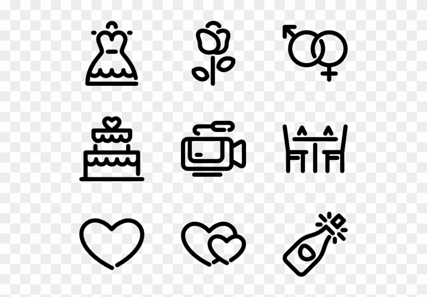 Wedding - Random Icon Transparent Clipart #4554481