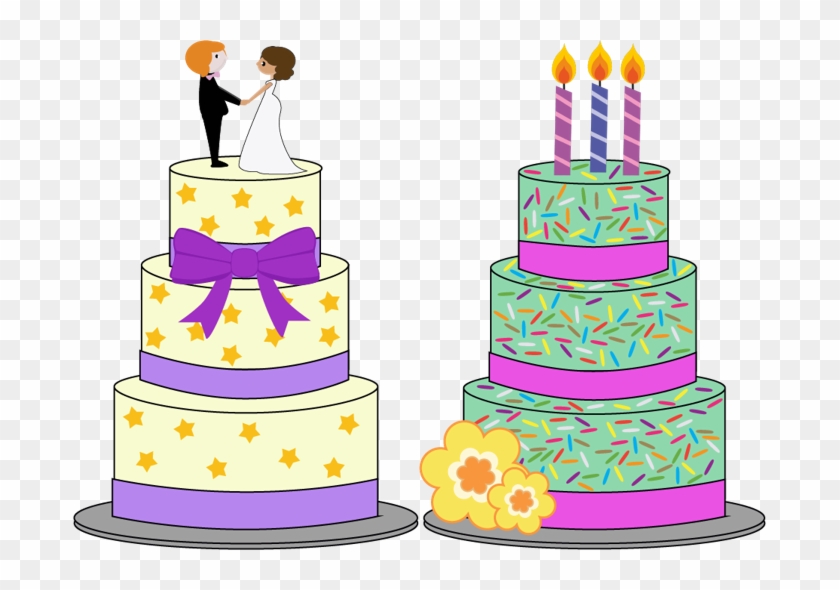 Wedding Cake - Birthday Cake Clipart
