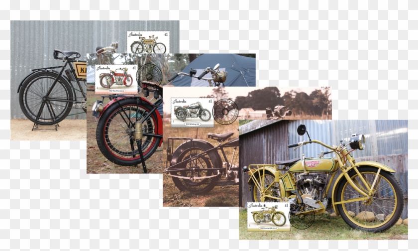 Maxicard Set Maxicard Set - Australia Post Motorcycle Stamps Clipart