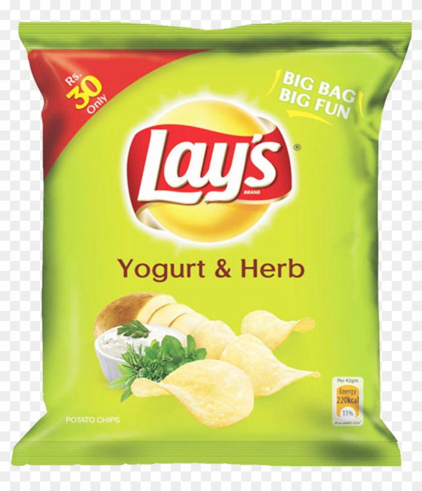 Lays Chips Yogurt & Herb 40 Gm - Lays Clipart