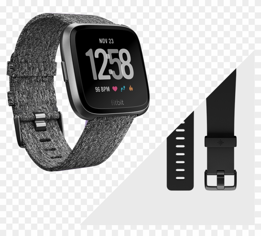 Health And Fitness Watches - Fitbit Versa Charcoal Clipart #4554864