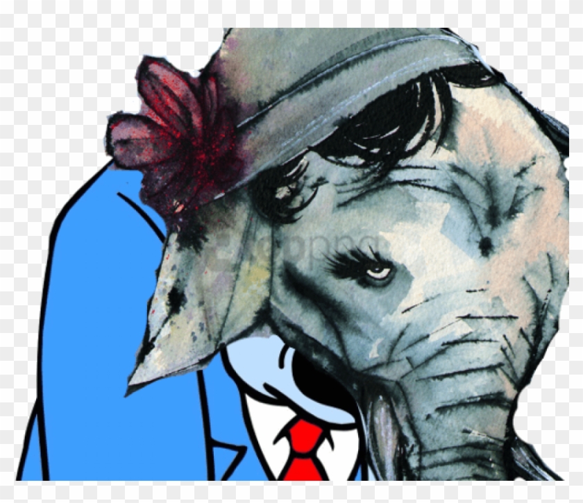Free Png Sad Elephant Png Image With Transparent Background - Illustration Clipart #4555483