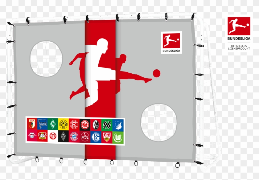 Bundesliga Football Goal "play" - Billboard Clipart #4555958
