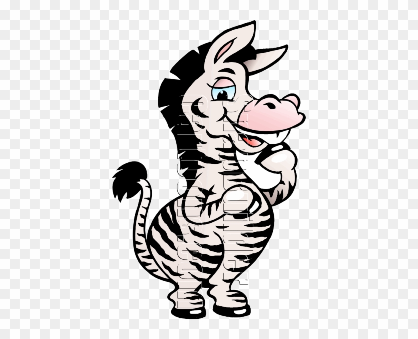 Legs Clipart Zebra - Zebra Standing On Hind Legs - Png Download #4556626