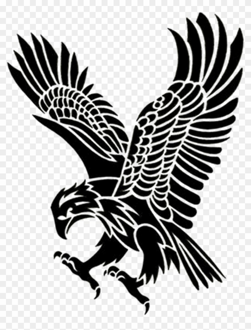 Eagle Tattoo Download Transparent Png Image - Tribal Eagle Clipart #4556766