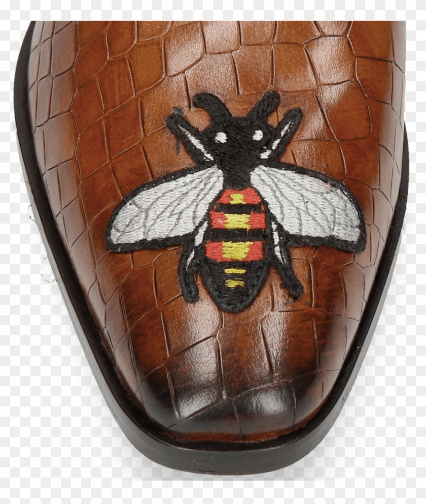 Loafers Prince 1 Crock Wood Toe Patch Bee - Hornet Clipart #4557155