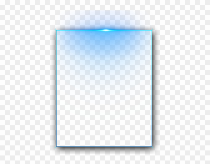 #frame #light #clipart #square #lighting #neon #luminous - Transparent Blue Text Box Png