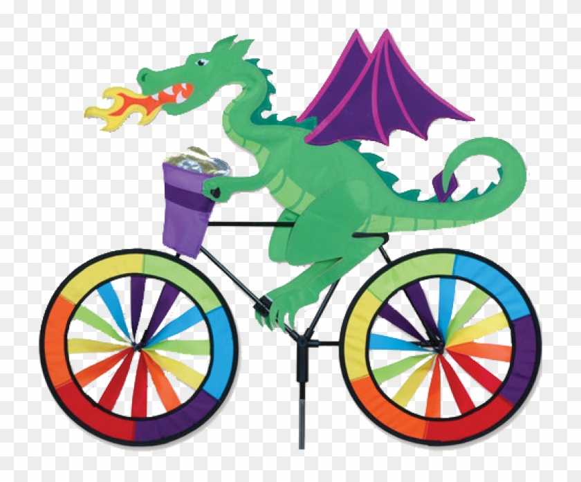 Clipart Bicycle Toy Bike - Dragon Riding A Bike - Png Download #4557716