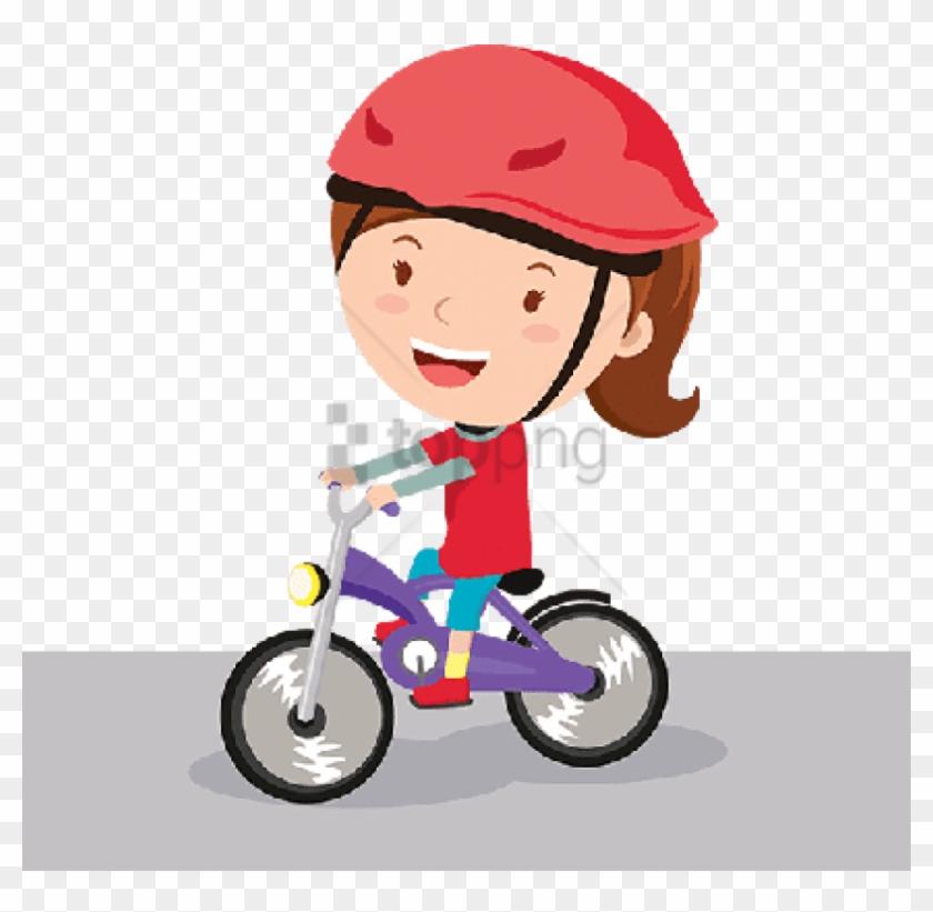 Free Png Girl Riding Bike Png Image With Transparent - Girl Riding Bike Clipart #4557782