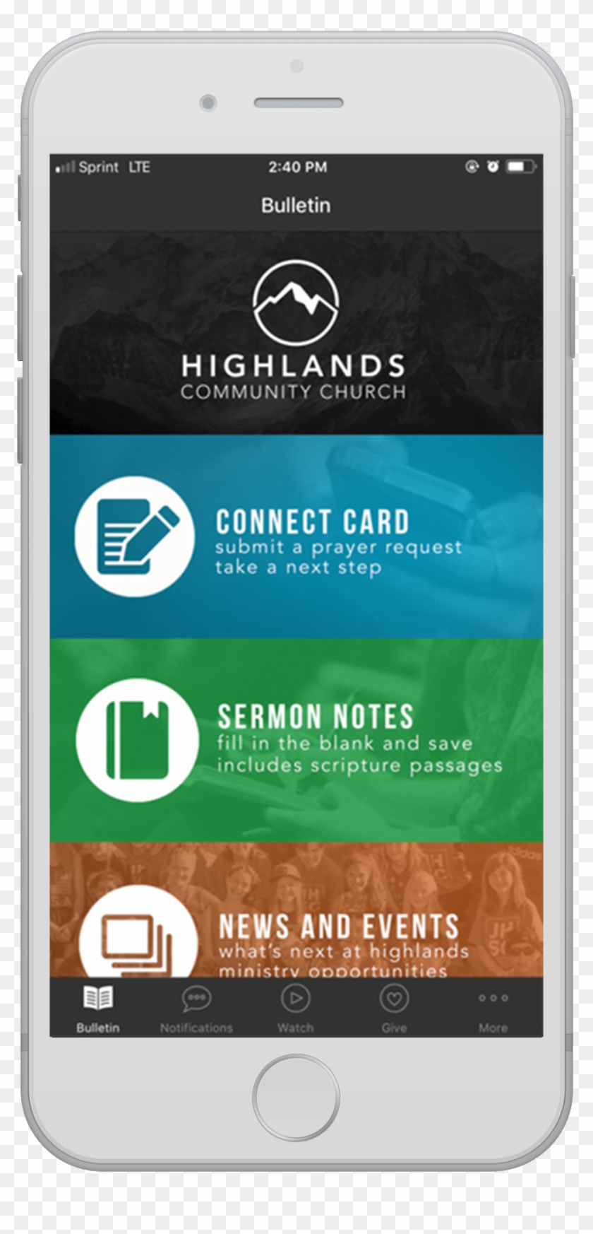 Get The Highlands App - Smartphone Clipart #4557978