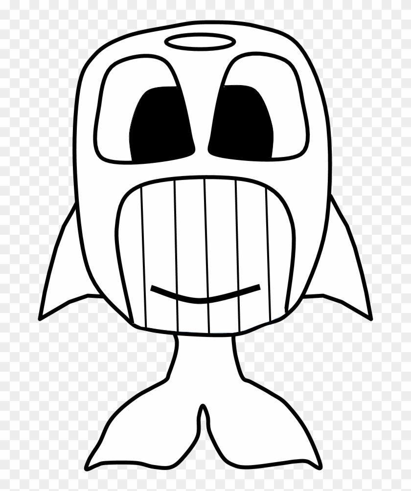 Whale, Big Eyes, Black And White, Cartoon Animal, Png - Cartoon Clipart #4558294