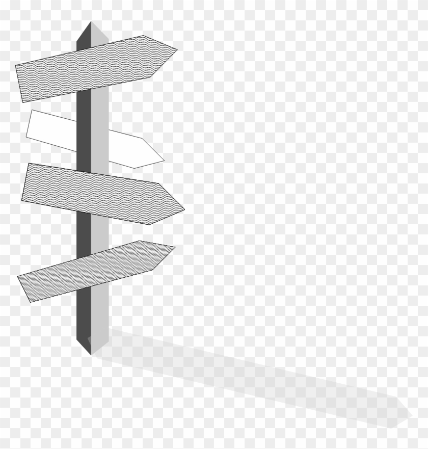 Clipart - Signpost - Sign Post - Png Download #4558298