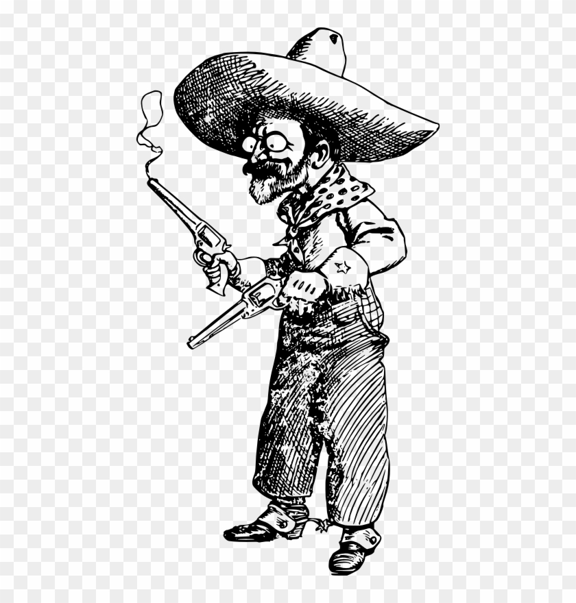 Cowboy - Crazy Cowboy Cartoon Clipart