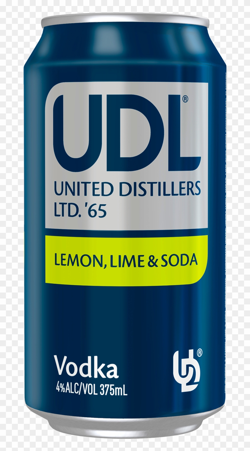 Udl Vodka Lemon Lime & Soda Cans 375ml - Graphic Design Clipart #4559242