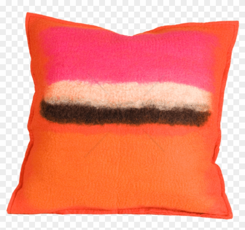 Free Png Abstract Persimmon Color Splash Felted Wool - Throw Pillow Clipart #4559289
