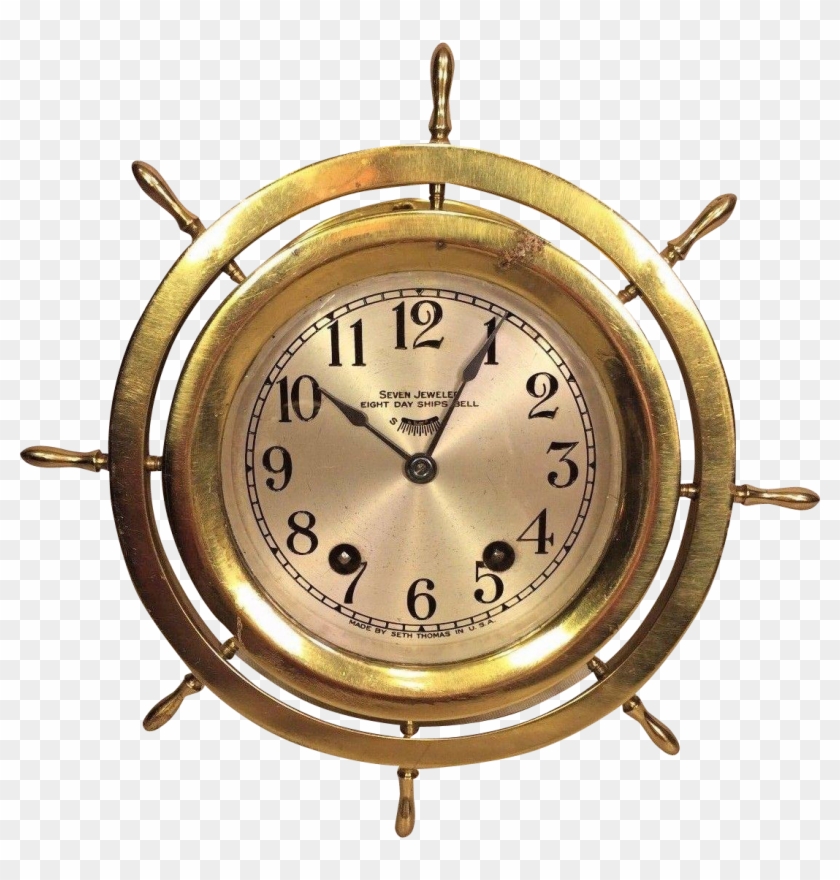 Seth Thomas S Bell Clock Case Runs - Quartz Clock Clipart #4559953