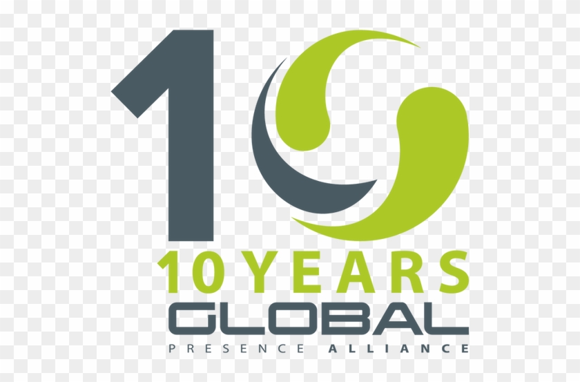 The Global Presence Alliance Celebrates Its 10th Year - Graphic Design Clipart #4560023