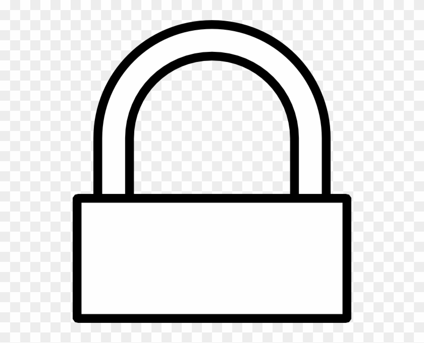 Graphic Library Stock Padlock Clipart Black And White - Simple Lock Clip Art - Png Download #4560407