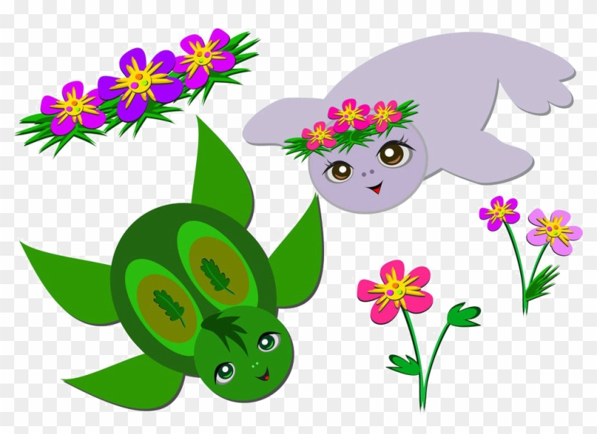 Sea Turtle Sea Lion Clip Art - Cartoon - Png Download #4560878