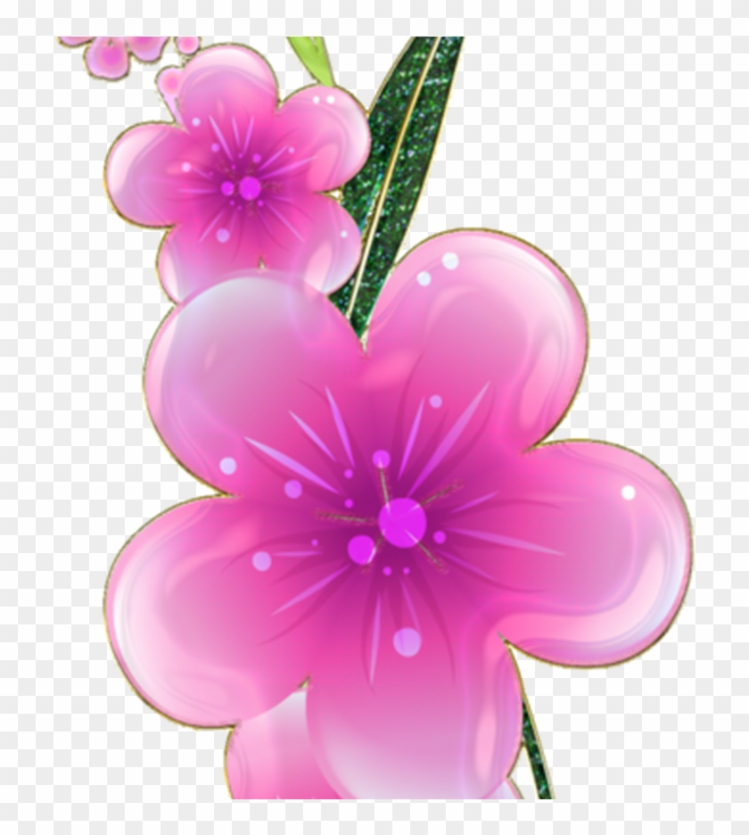 Pink Flowers Border Png 4025674 Sciencemadesimpleinfo - Impatiens Clipart