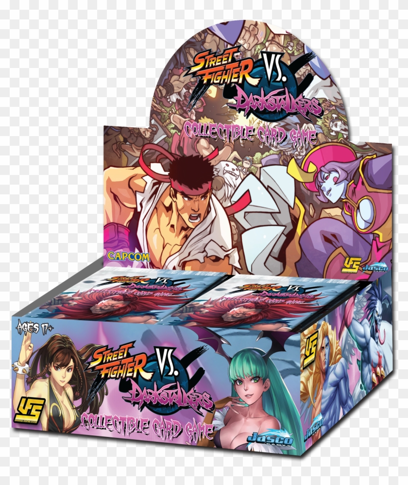 Street Fighter Vs Darkstalkers Booster Display - Street Fighter Vs Darkstalkers Clipart #4562752