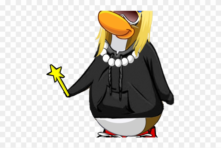 Red Hair Clipart Club Penguin - Black Hoodie Club Penguin Cutouts - Png Download