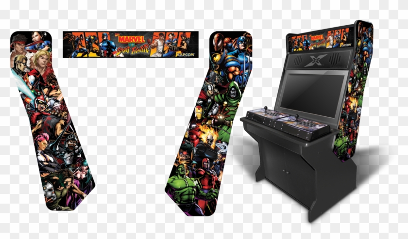 Marvel Vs Street Fighter Inspired Graphics Theme For - Halo 2 Arcade Machine Clipart