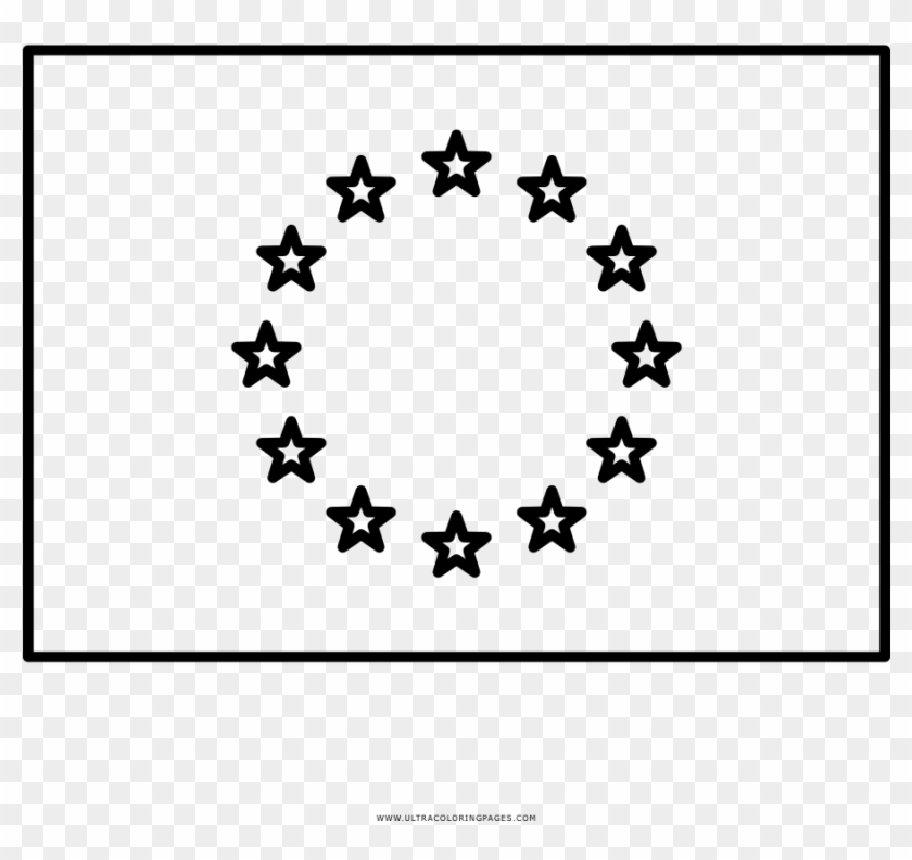 European Union Flag Coloring Page - Chart Mid Day Meal Clipart #4563438