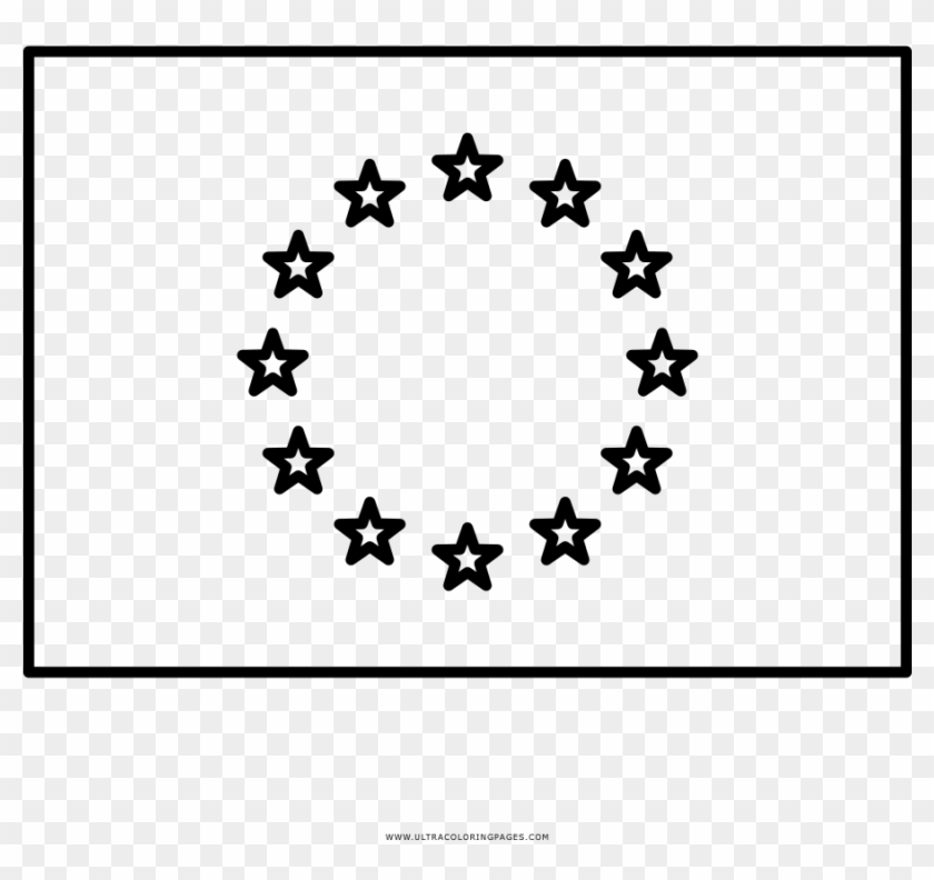European Union Flag Coloring Page - Chart Mid Day Meal Clipart