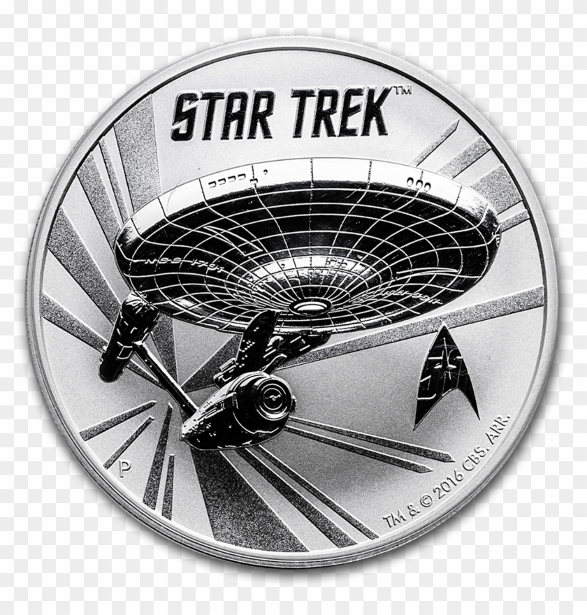 2016 Tuvalu 1 Oz Silver Star Trek - Star Trek Clipart