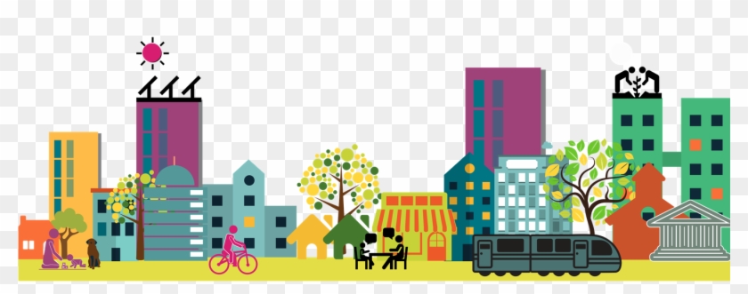 Systems Thinking For St Century Cities A - Urban City Clipart Transparent - Png Download