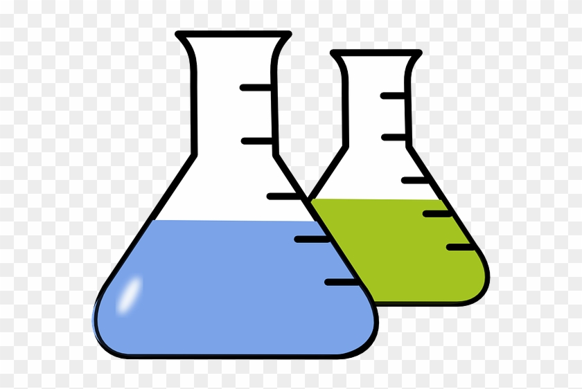 Chemistry Lab Experiment Science Flask Glass - Clip Art - Png Download