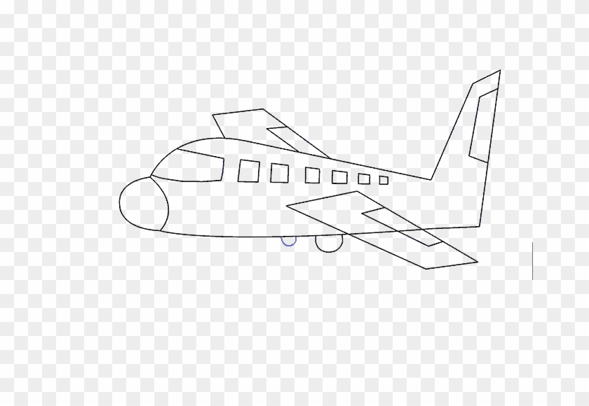 How To Draw An - Plane Easy To Draw Clipart