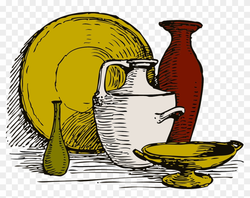 Utensils Domestic Cooking Pitcher Porcelain Tray - Still Life Clipart - Png Download #4564407