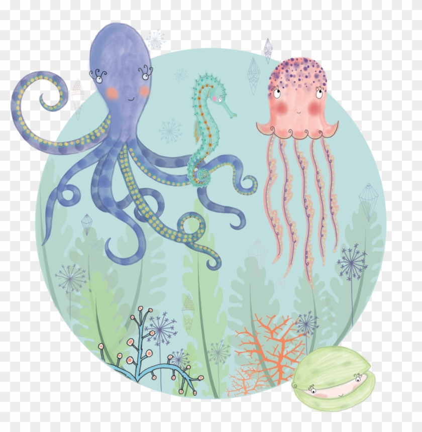 Sea Creatures , Png Download - Octopus Clipart #4564516