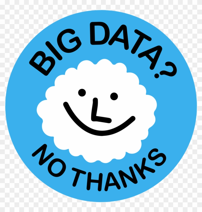 Big Data No Thanks Cloud - Big Data No Thanks Clipart