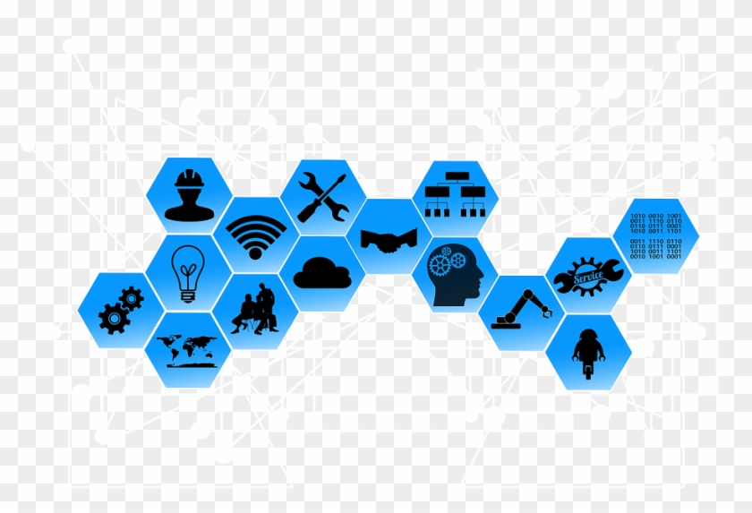 Fourth Industrial Revolution Drones Clipart #4565236