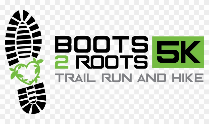 Boots 2 Roots 5k Trail Run & Hike - Graphic Design Clipart
