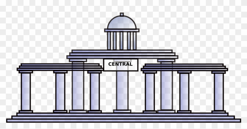 Town Hall Building City Architecture - Central Intelligence Building A Wrinkle In Time Clipart #4565725