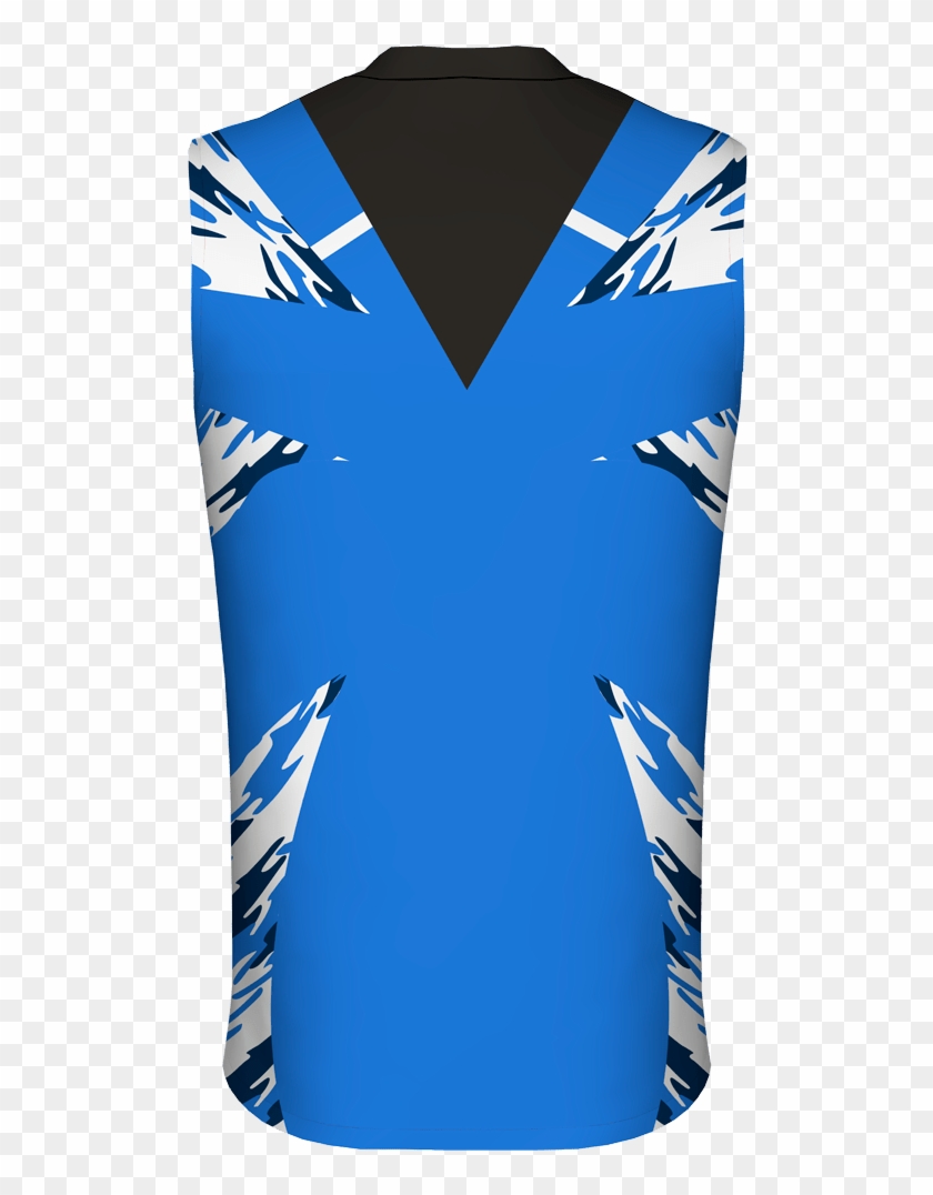 Custom Sublimated Basketball Jersey Blue Abstract - Day Dress Clipart #4566217