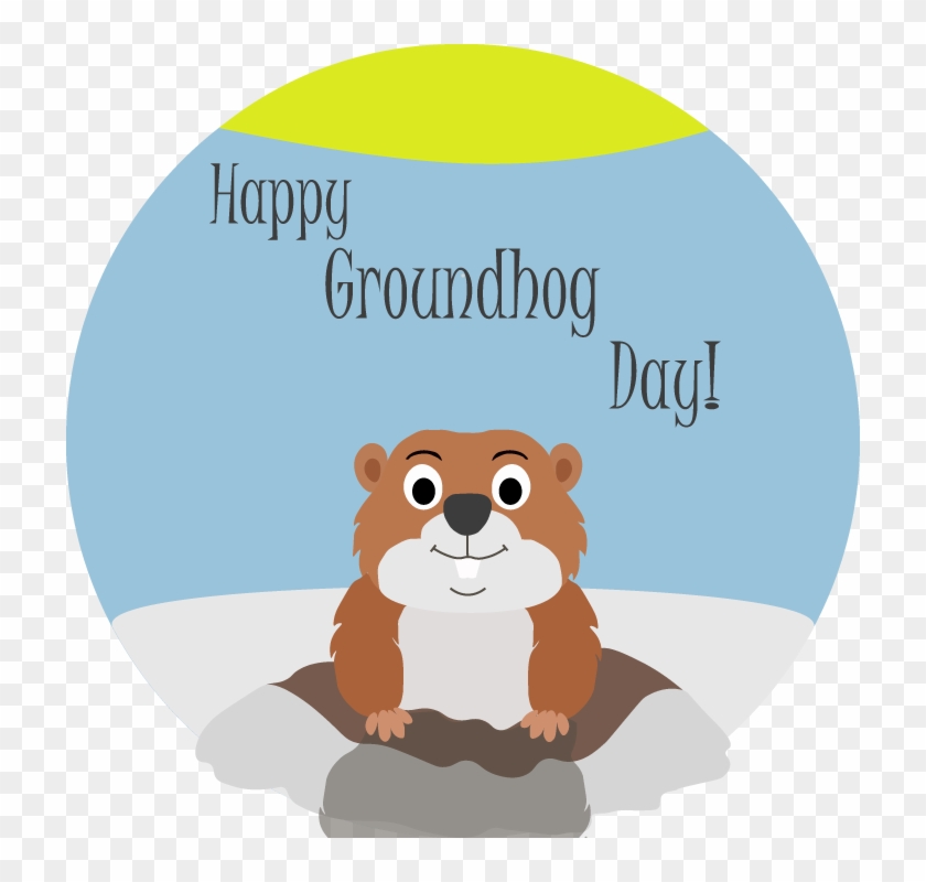 Paula Mccain - Happy Groundhog Day Clipart - Png Download
