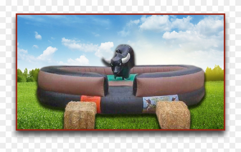 Slider Mechanical Bull - Grass Clipart