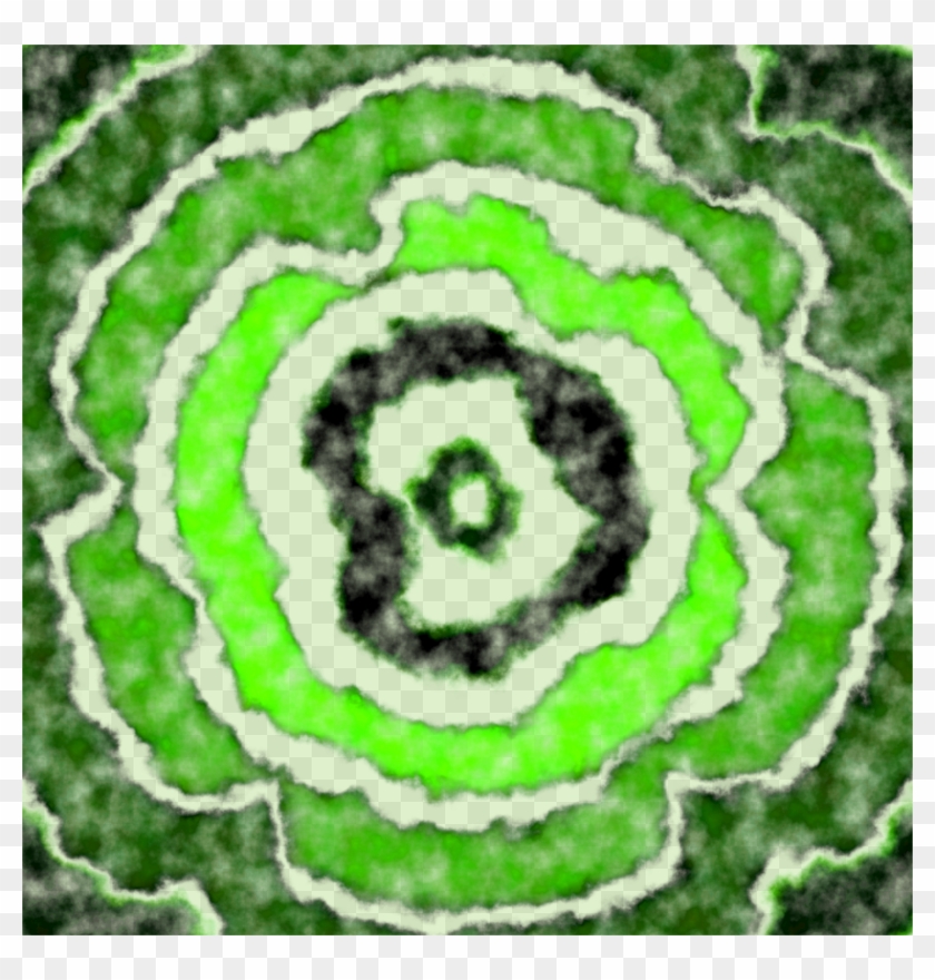 This Free Icons Png Design Of A Beautiful Green Flower - Circle Clipart #4566656