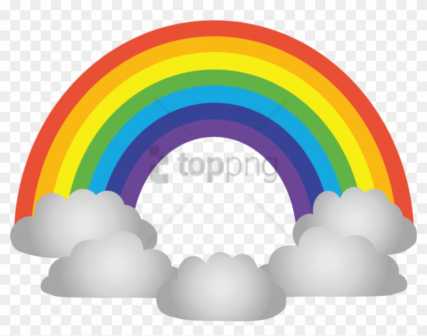 Free Png Rainbows And Clouds Png Png Image With Transparent - Rainbow Cloud .png Clipart