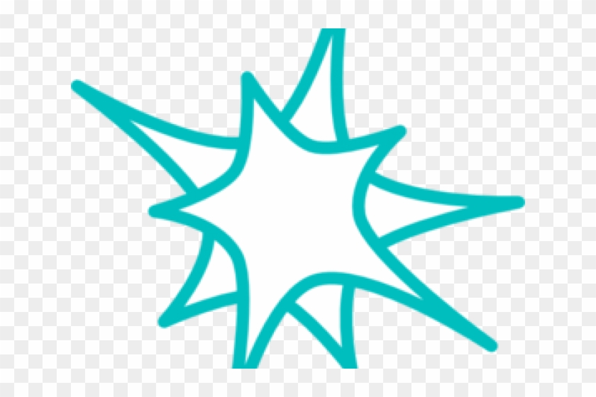 Starburst Clipart Teal - Transparent Black And White Stars Png #4566736
