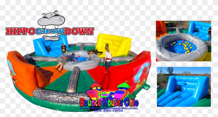 Possible And Return Them To The Mesh Bag At Their Starting - Human Hungry Hippos Inflatable Clipart