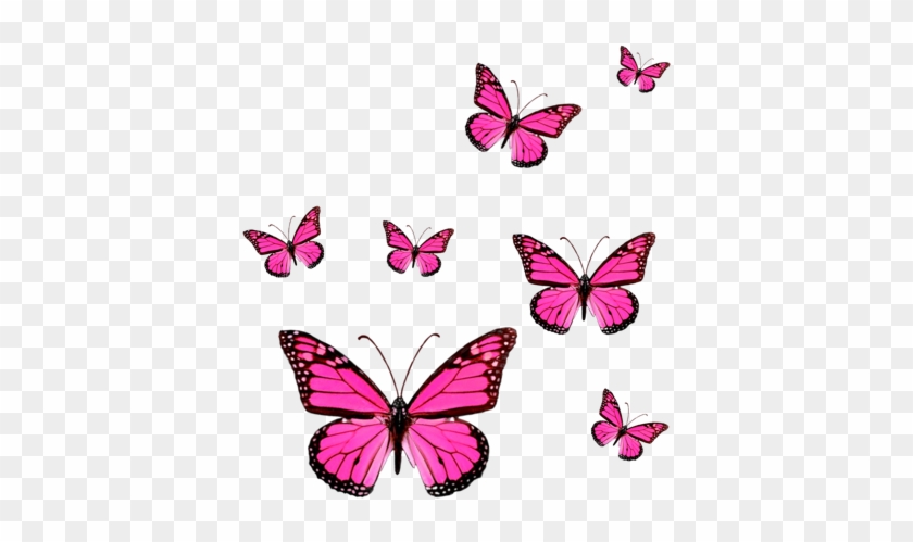 Butterfly Sticker - Purple Monarch Butterflies Clipart #4567141