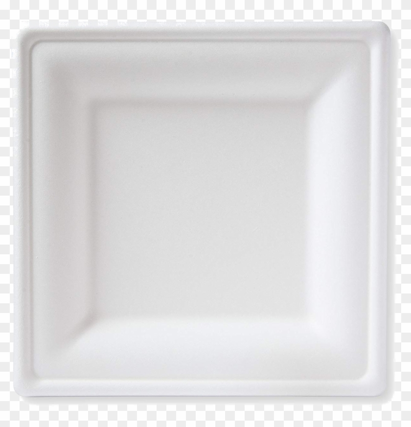 10" Large Square Sugarcane Plates - Serving Tray Clipart
