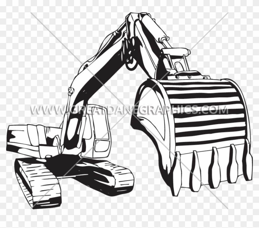 Backhoe Vector Arm - Sketch Of Backhoe Clipart
