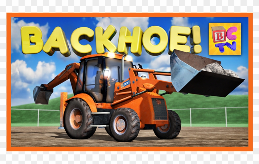 Learn About A Backhoe - Construction Equipment Clipart